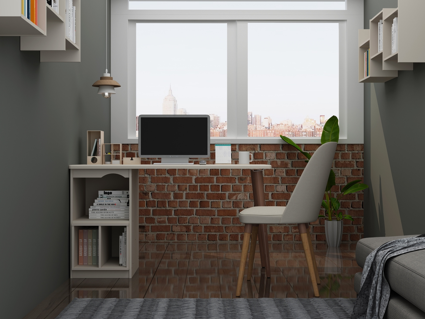 Carrondale Beige Desk - Thumbnail - Image 8