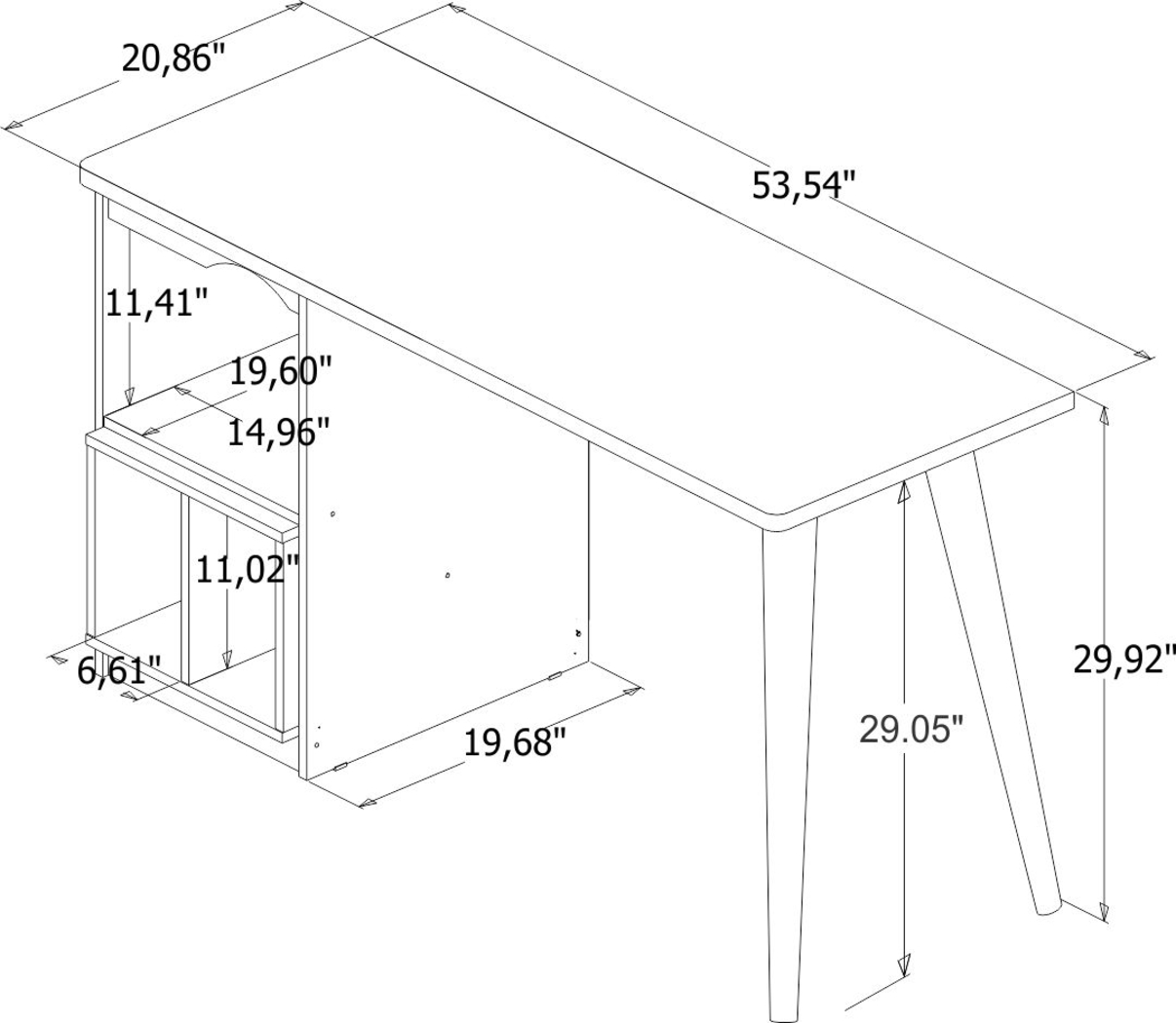 Carrondale Beige Desk - Thumbnail - Image 10