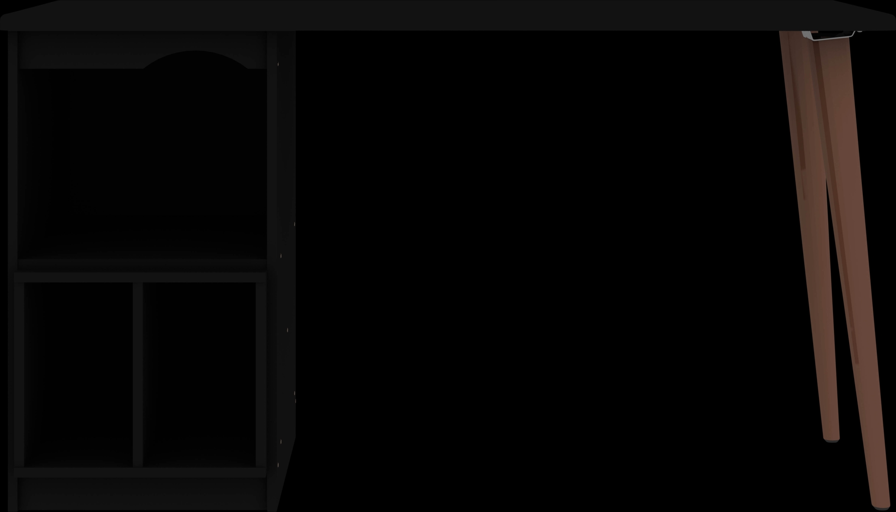 Carrondale Black Desk - Thumbnail - Image 2