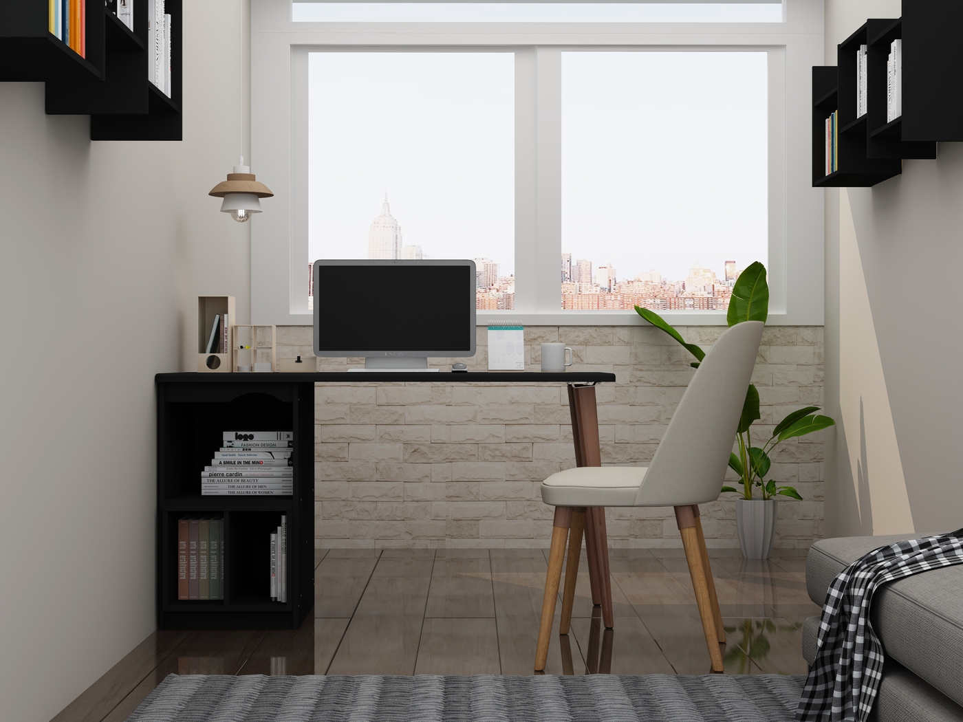 Carrondale Black Desk - Thumbnail - Image 8