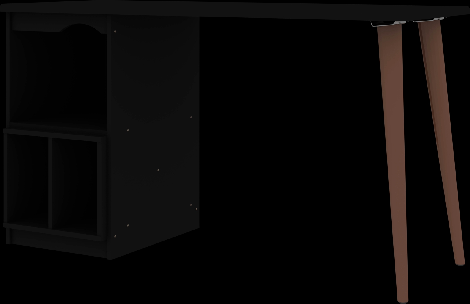Carrondale Black Desk - Thumbnail - Image 1