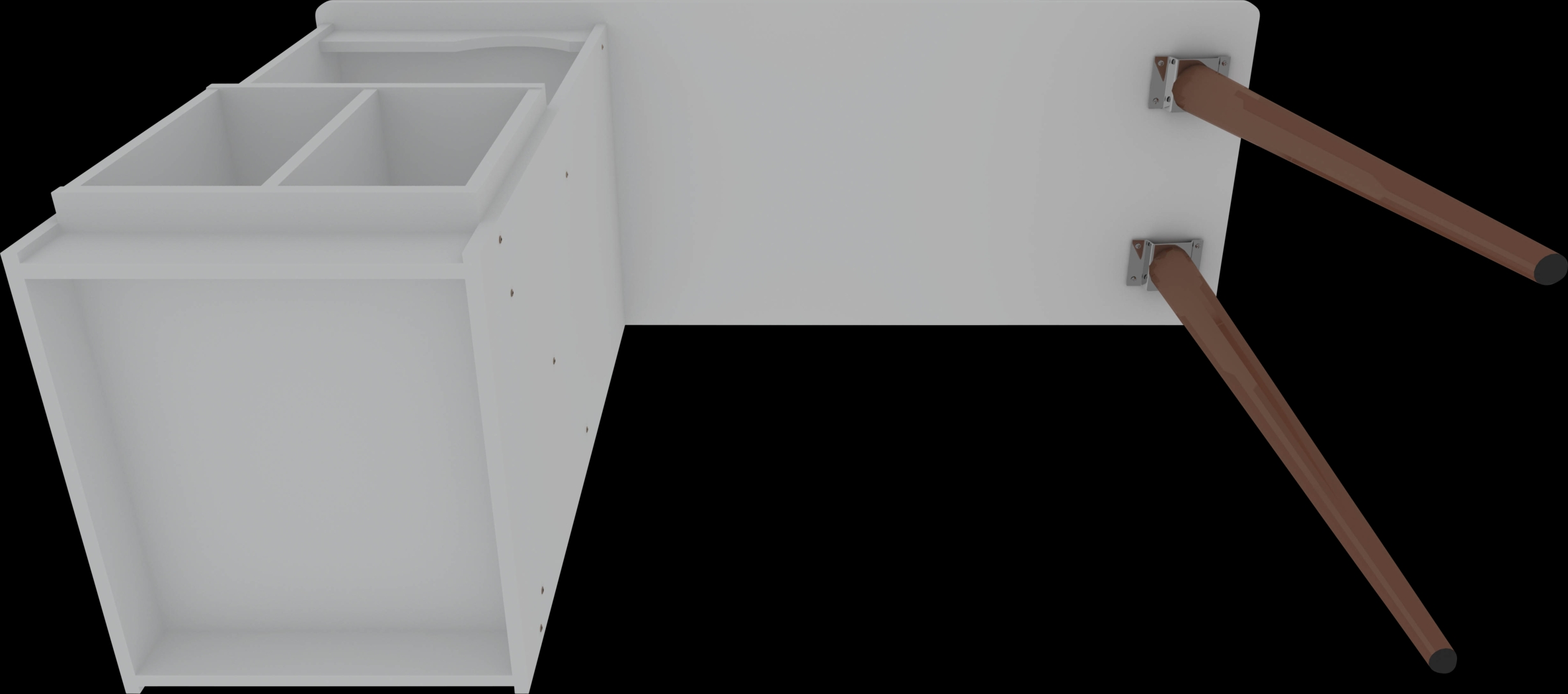 Carrondale White Desk - Thumbnail - Image 5