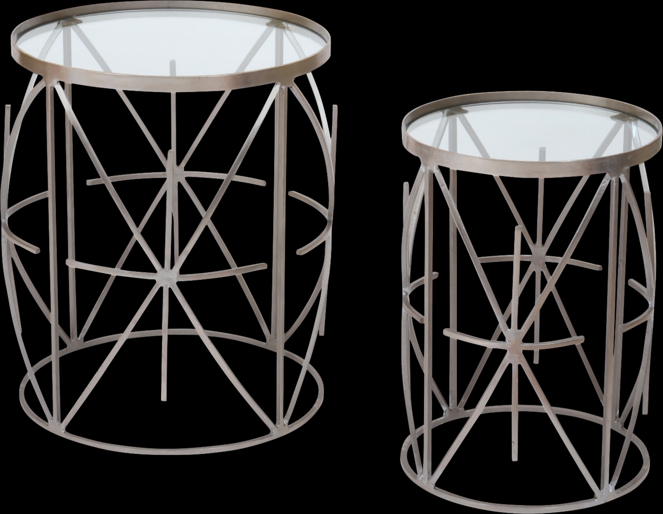 Carrsbrook Silver Set of 2 Nesting Tables - Thumbnail - Image 1