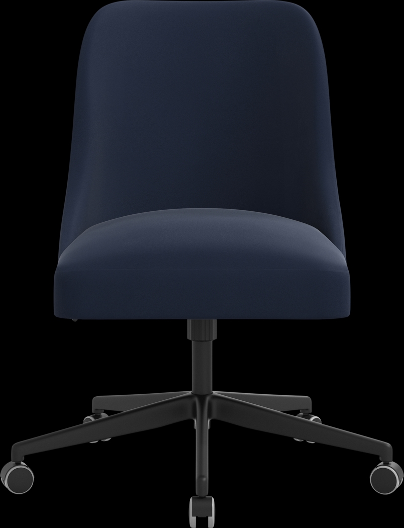Carsell Blue Desk Chair - Thumbnail - Image 2