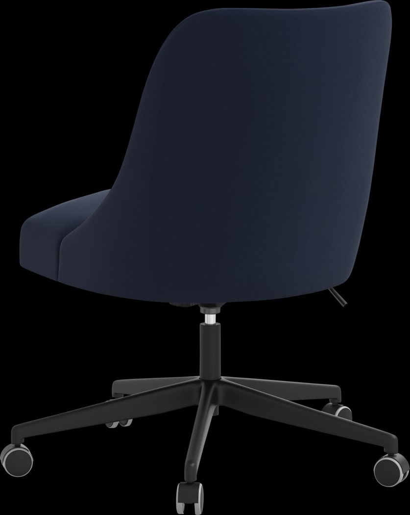 Carsell Blue Desk Chair - Thumbnail - Image 4