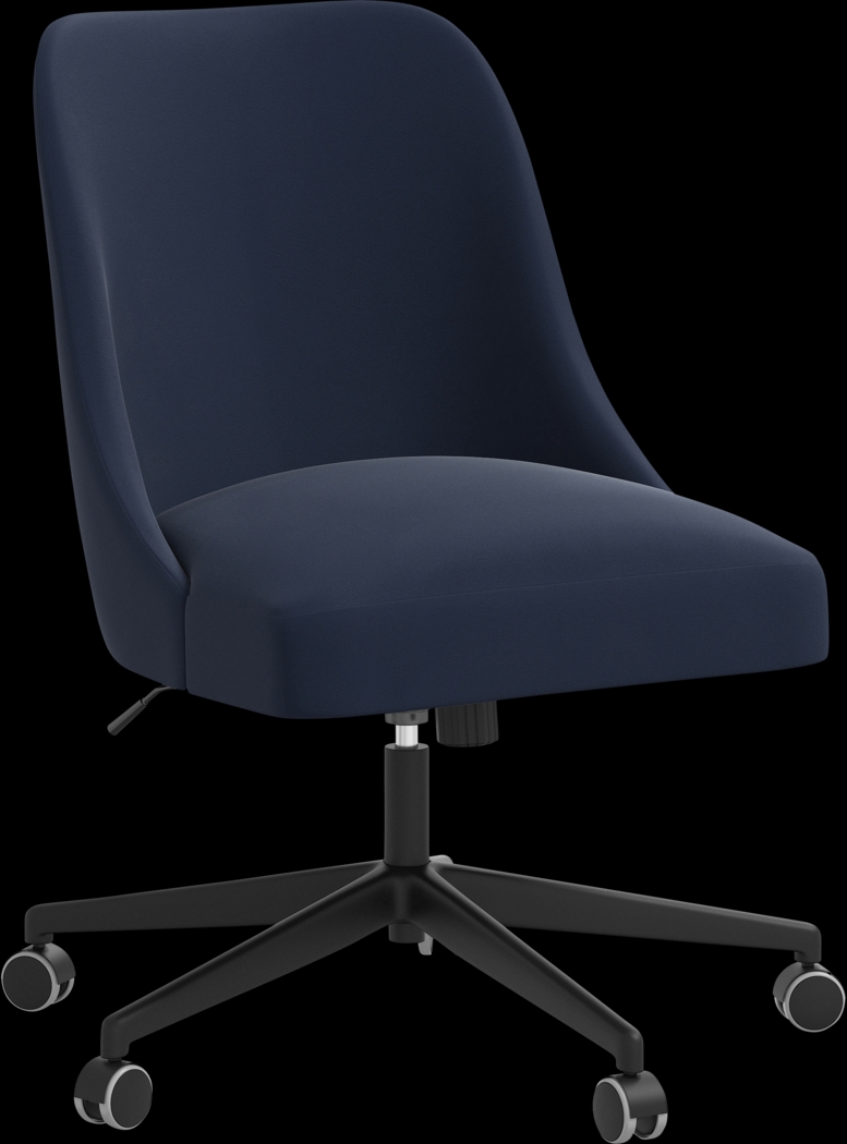 Carsell Blue Desk Chair - Thumbnail - Image 1