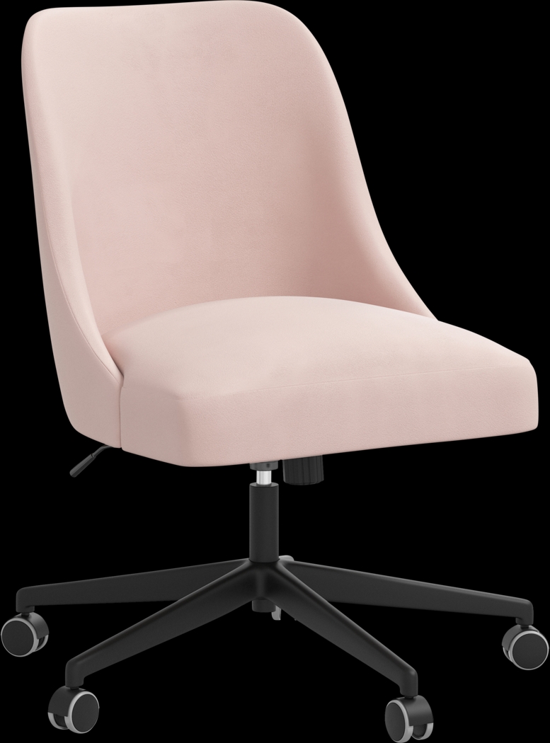 Carsell Pink Desk Chair - Thumbnail - Image 1
