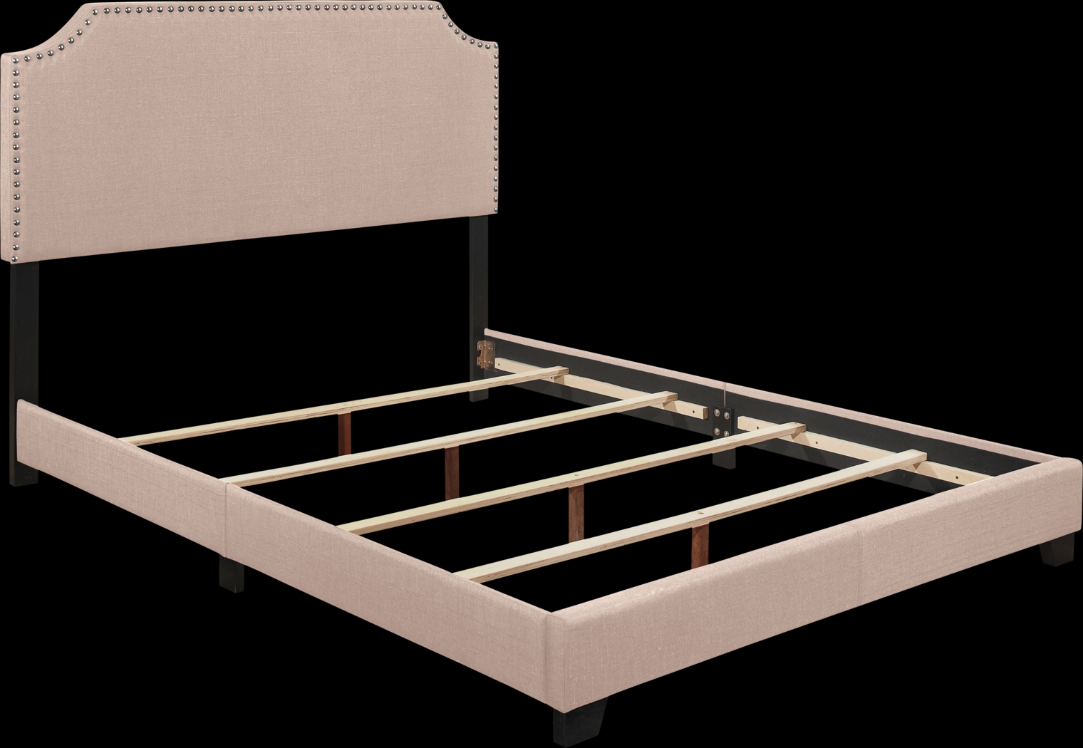 Carshalton Beige King Upholstered Bed - Thumbnail - Image 4