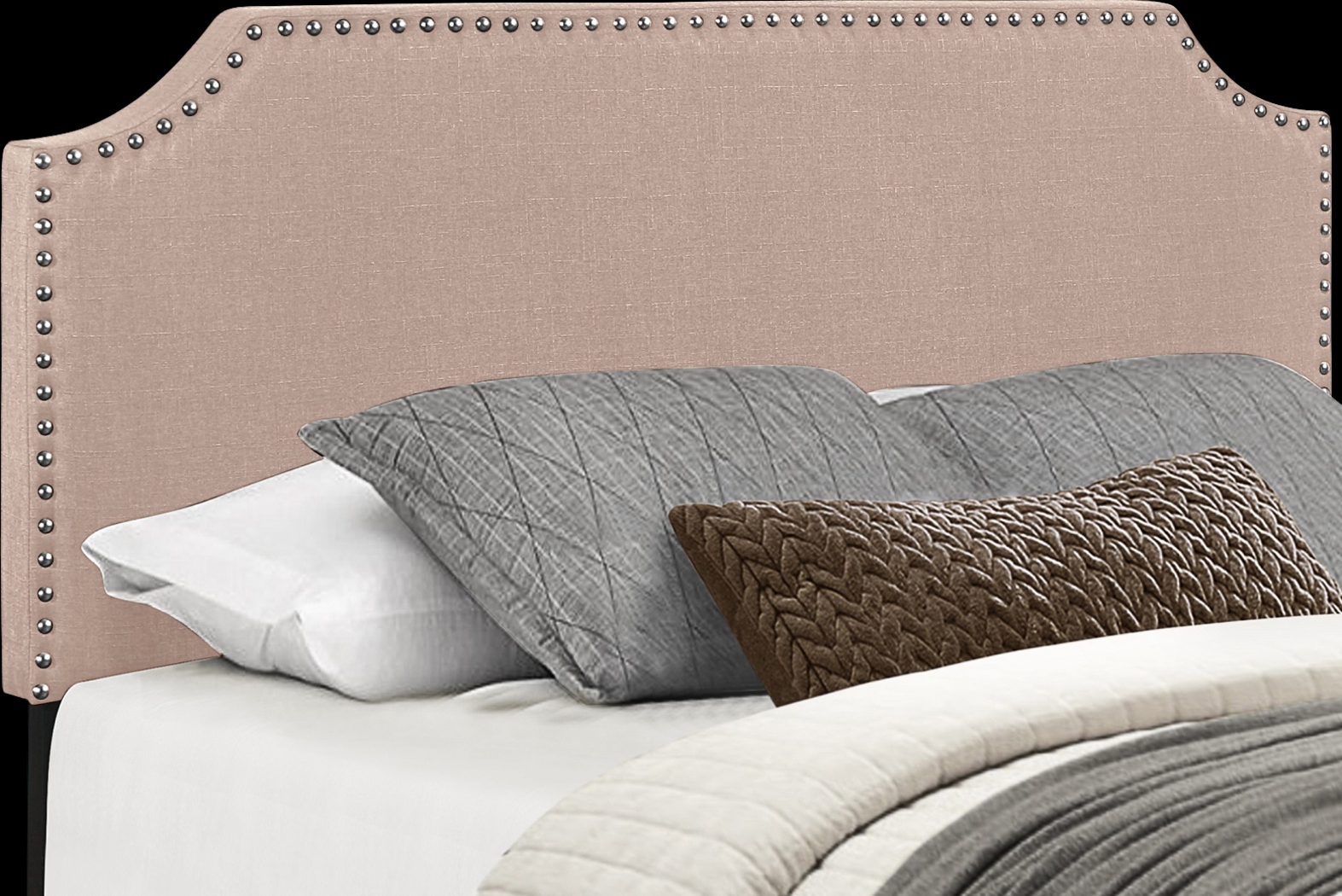 Carshalton Beige King Upholstered Bed - Thumbnail - Image 5