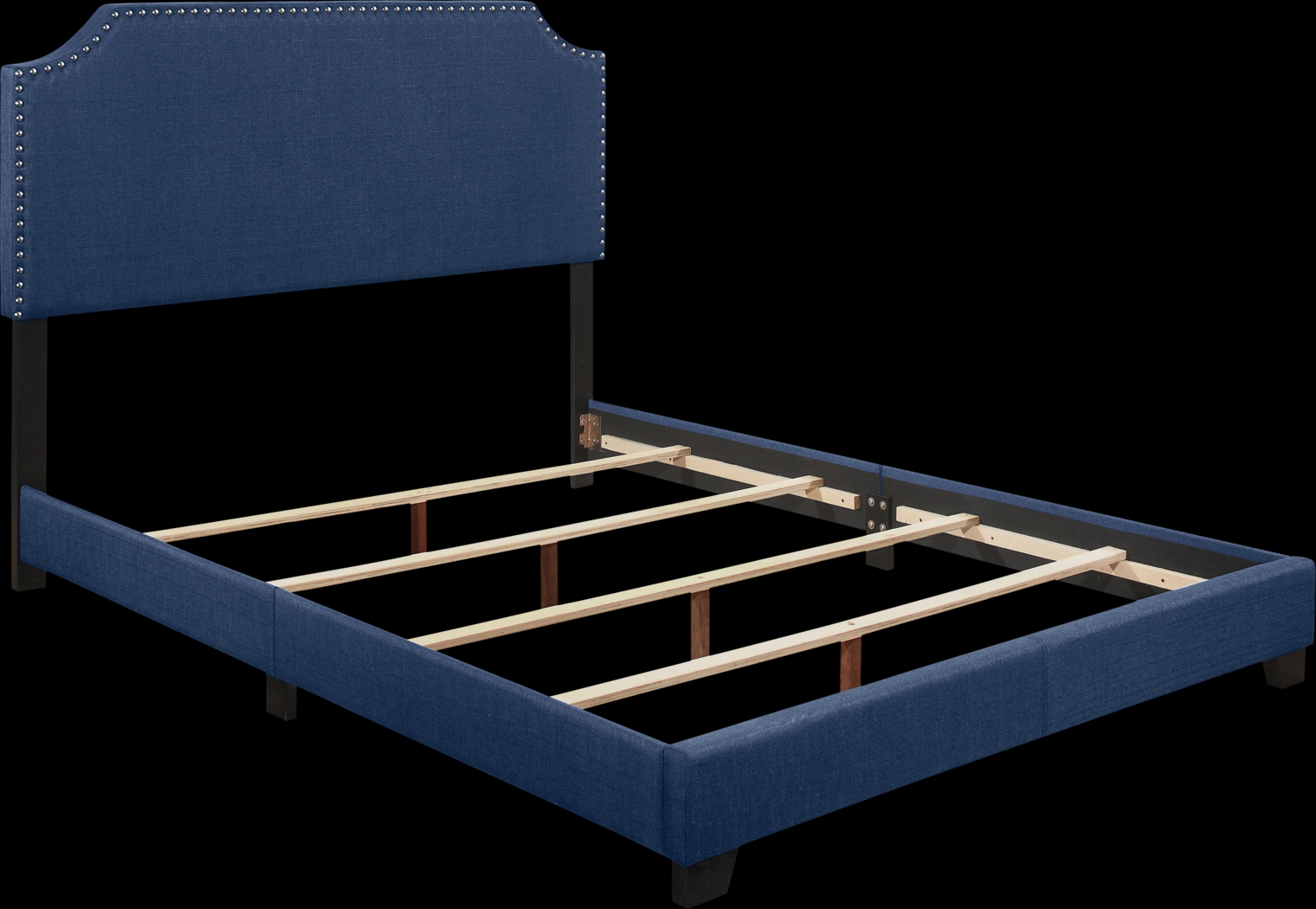 Carshalton Blue Queen Upholstered Bed - Thumbnail - Image 4