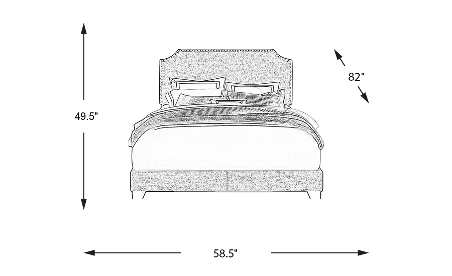Dimension Image. Please refer to the Dimension Tab on this page for dimension details.