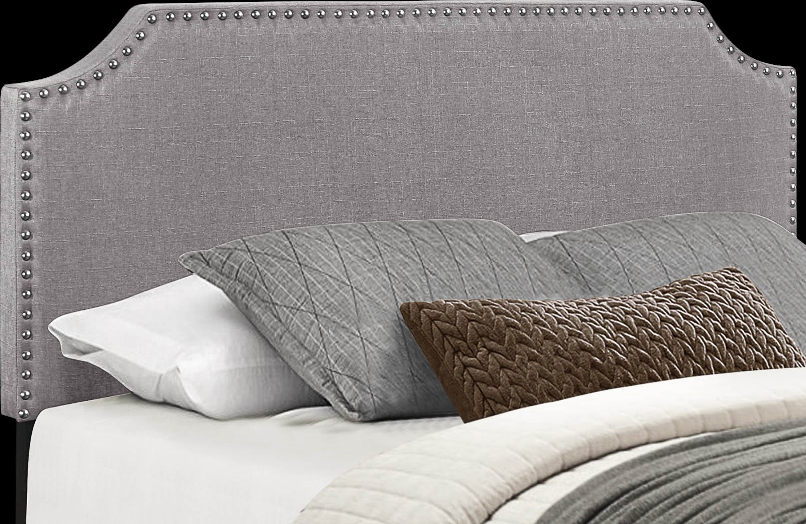 Carshalton Gray King Upholstered Bed - Thumbnail - Image 5