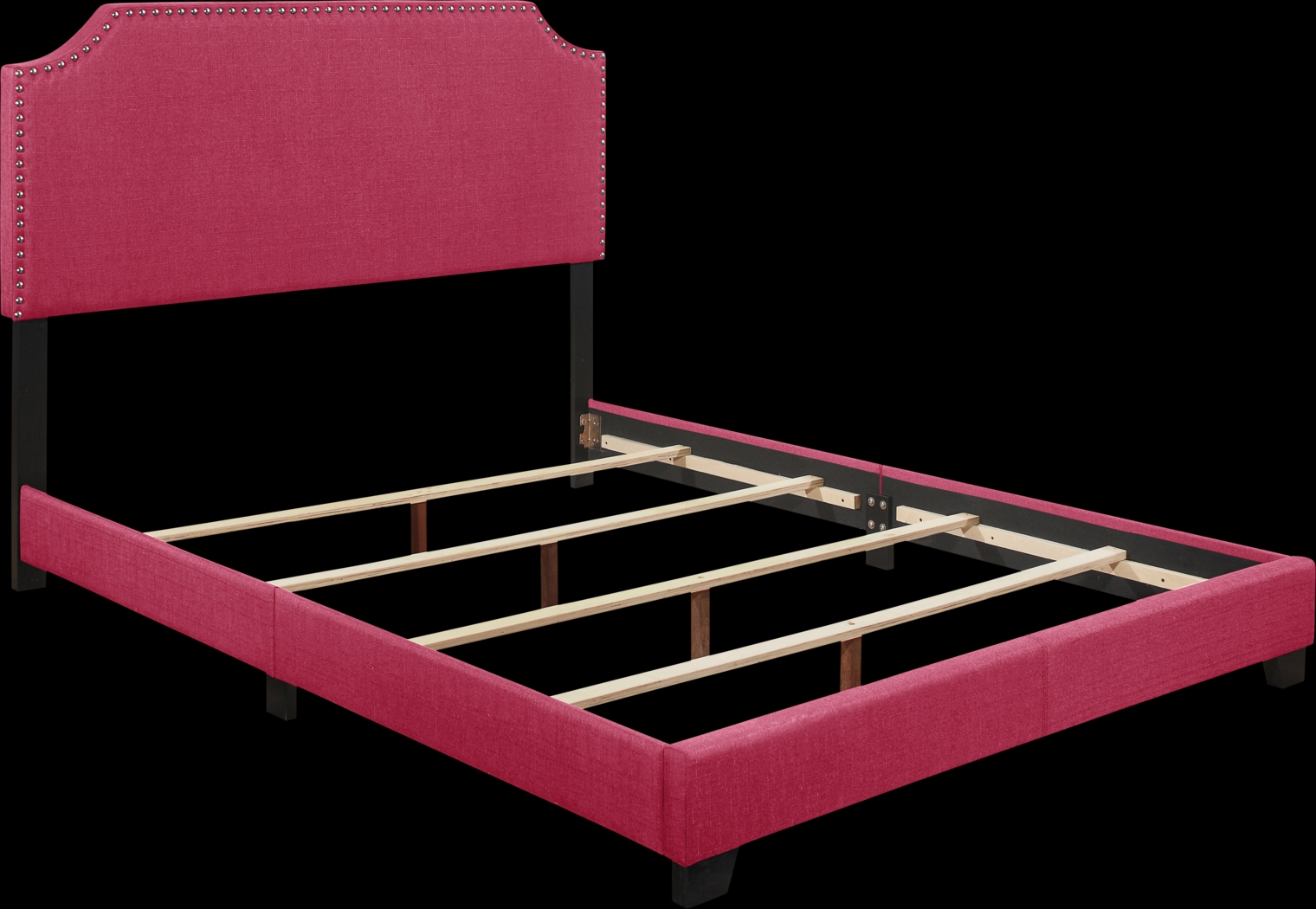 Carshalton Pink King Upholstered Bed - Thumbnail - Image 4