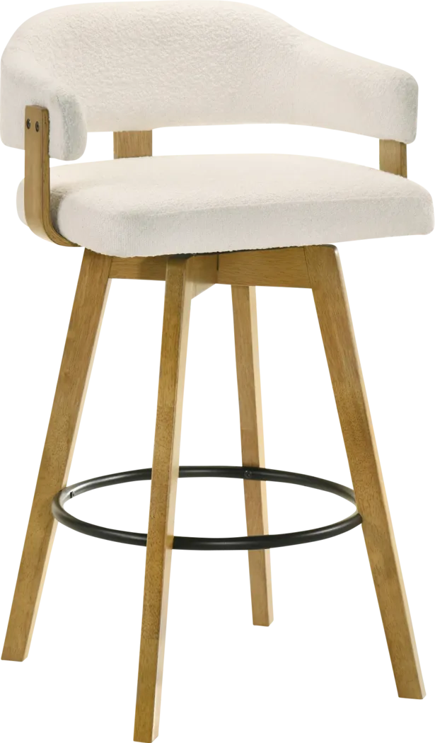 Carsonee White Barstool - Thumbnail - Image 1