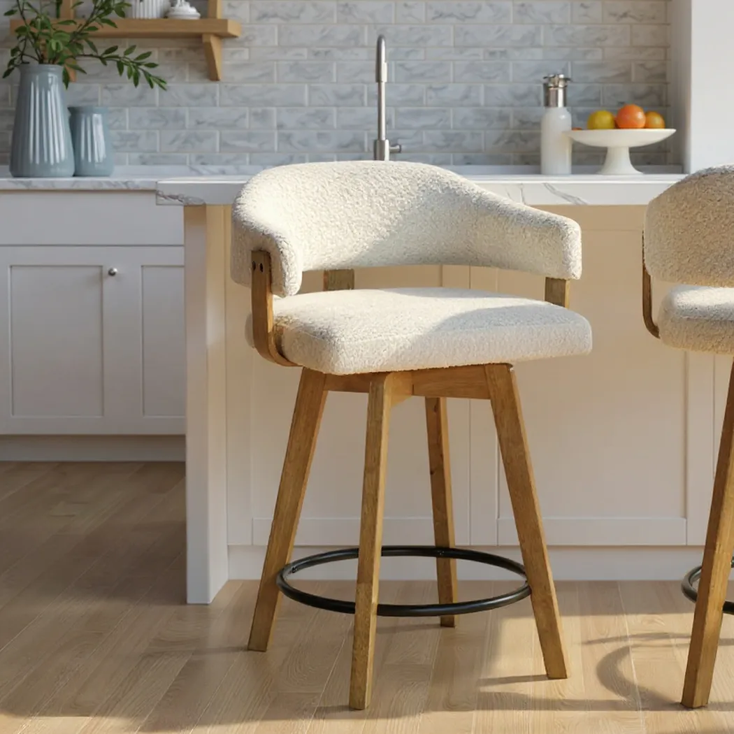 Carsonee White Counter Height Stool - Thumbnail - Image 2