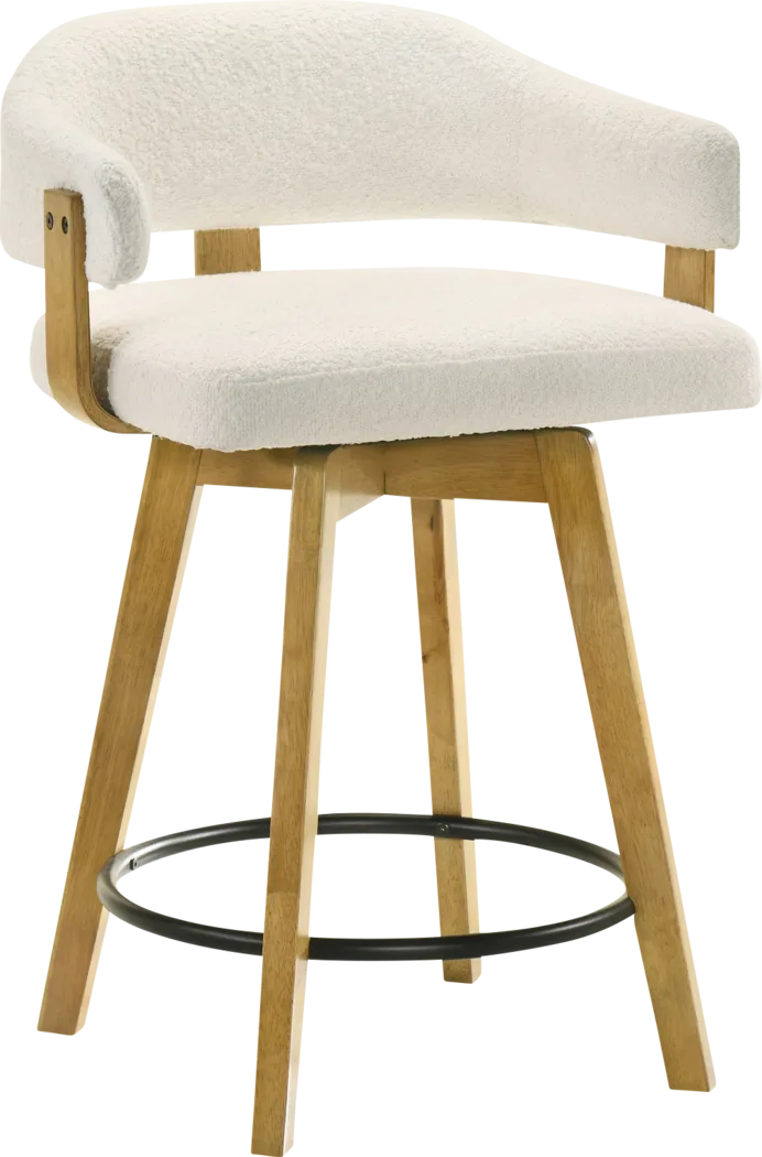 Carsonee White Counter Height Stool - Thumbnail - Image 1
