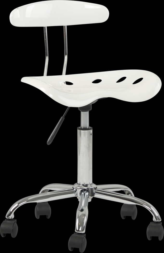 Kids Carsten White Desk Chair - Thumbnail - Image 1