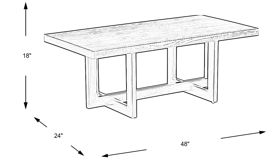 Dimension Image. Please refer to the Dimension Tab on this page for dimension details.