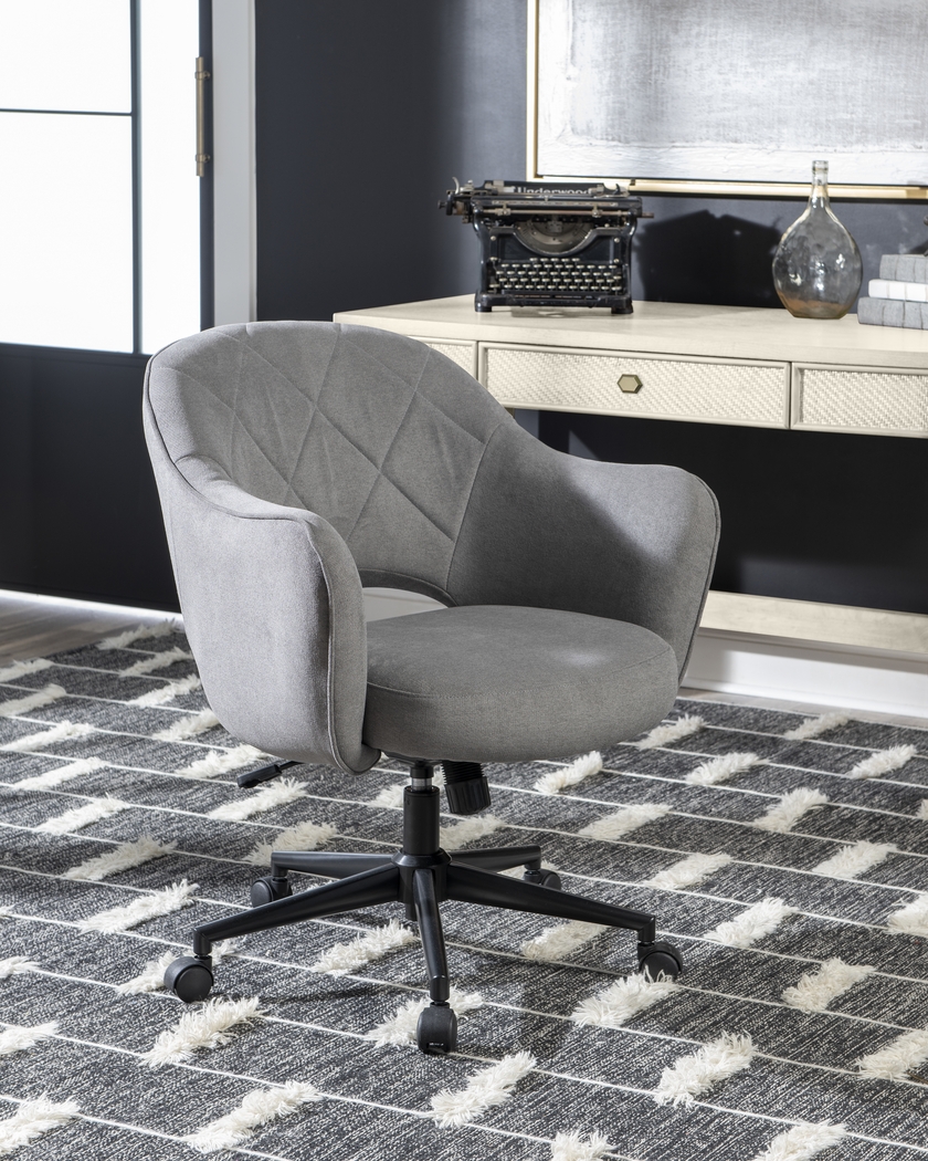 Caryle Gray Office Chair - Thumbnail - Image 2
