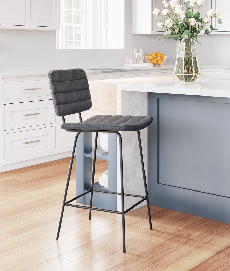 Carylynn Black Counter Height Stool, Set of 2 - Thumbnail - Image 3