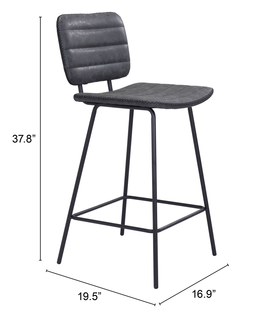 Carylynn Black Counter Height Stool, Set of 2 - Thumbnail - Image 9