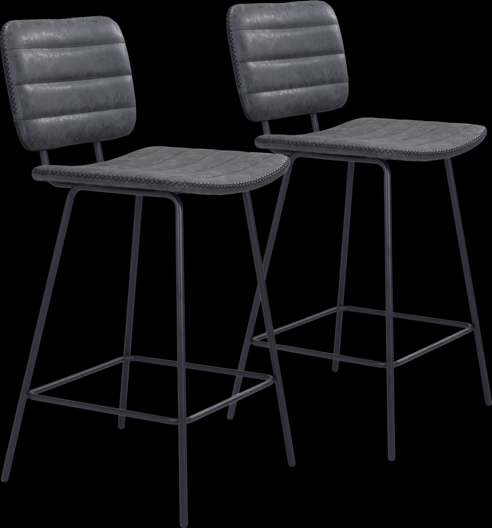 Carylynn Black Counter Height Stool, Set of 2 - Thumbnail - Image 1