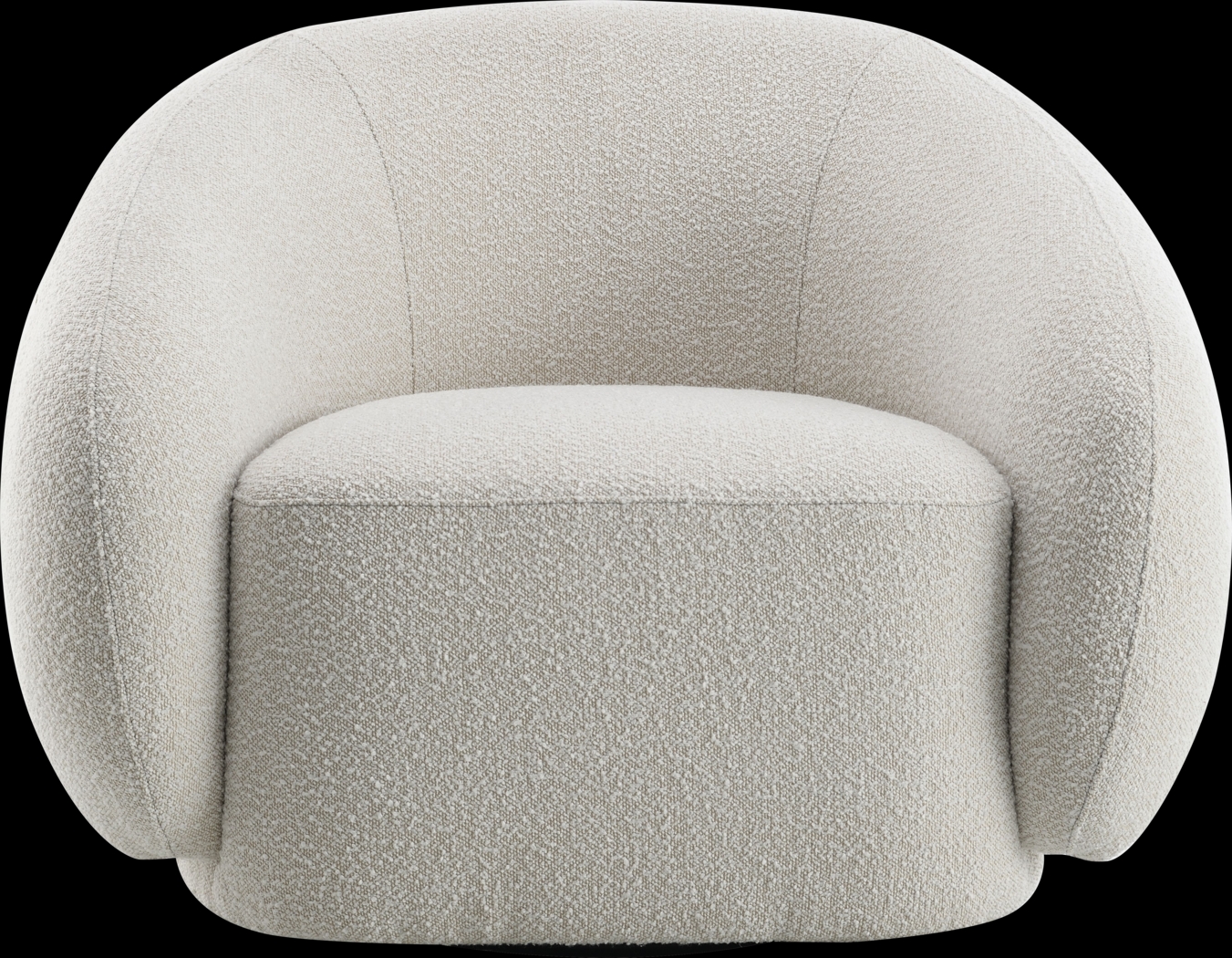 Carzalia Cream Swivel Accent Chair - Thumbnail - Image 3