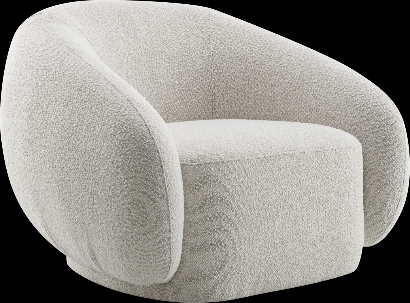 Carzalia Cream Swivel Accent Chair - Thumbnail - Image 1