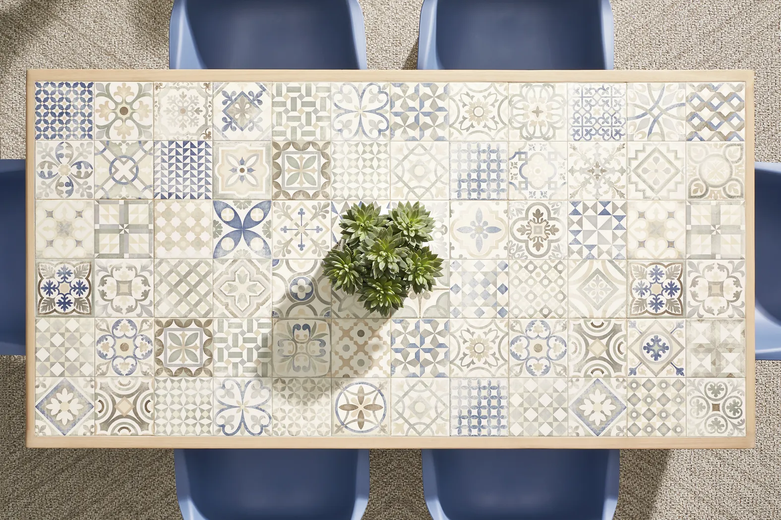 Casa Villa Multi 7 Pc Outdoor Dining Set with Dark Gray Chairs - Thumbnail - Image 3