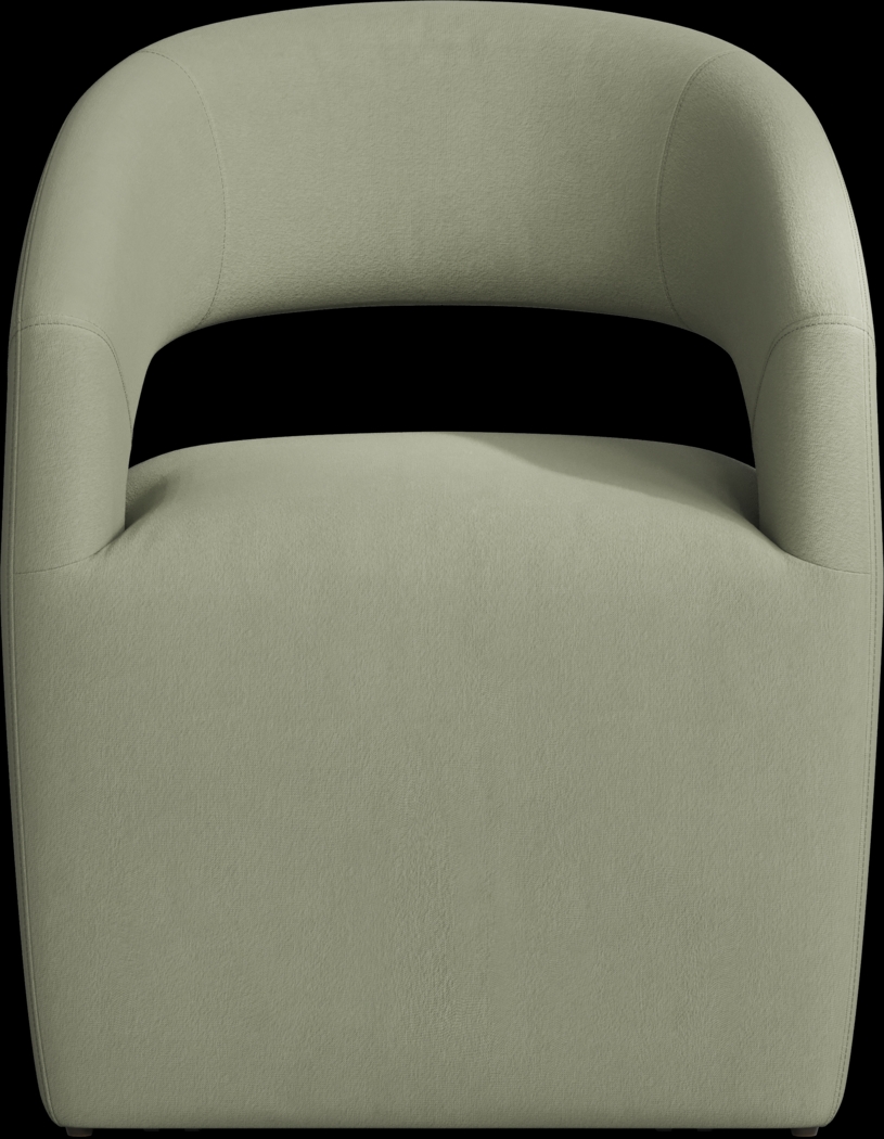 Kendall Black 5 Pc 48" Round Dining Room with Sage Cascade Park Arm Chairs - Thumbnail - Image 4