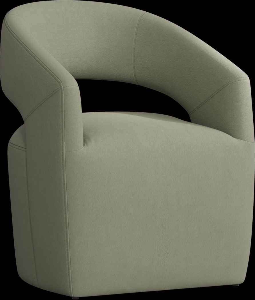 Kendall Black 5 Pc 48" Round Dining Room with Sage Cascade Park Arm Chairs - Thumbnail - Image 3