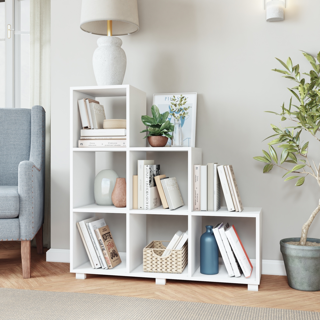 Cascio White Bookcase - Thumbnail - Image 2