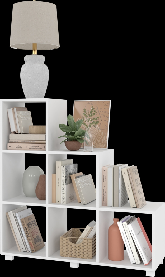 Cascio White Bookcase - Thumbnail - Image 3