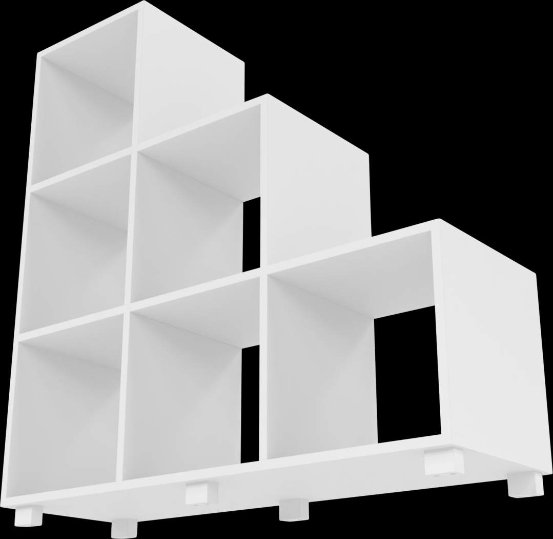 Cascio White Bookcase - Thumbnail - Image 7
