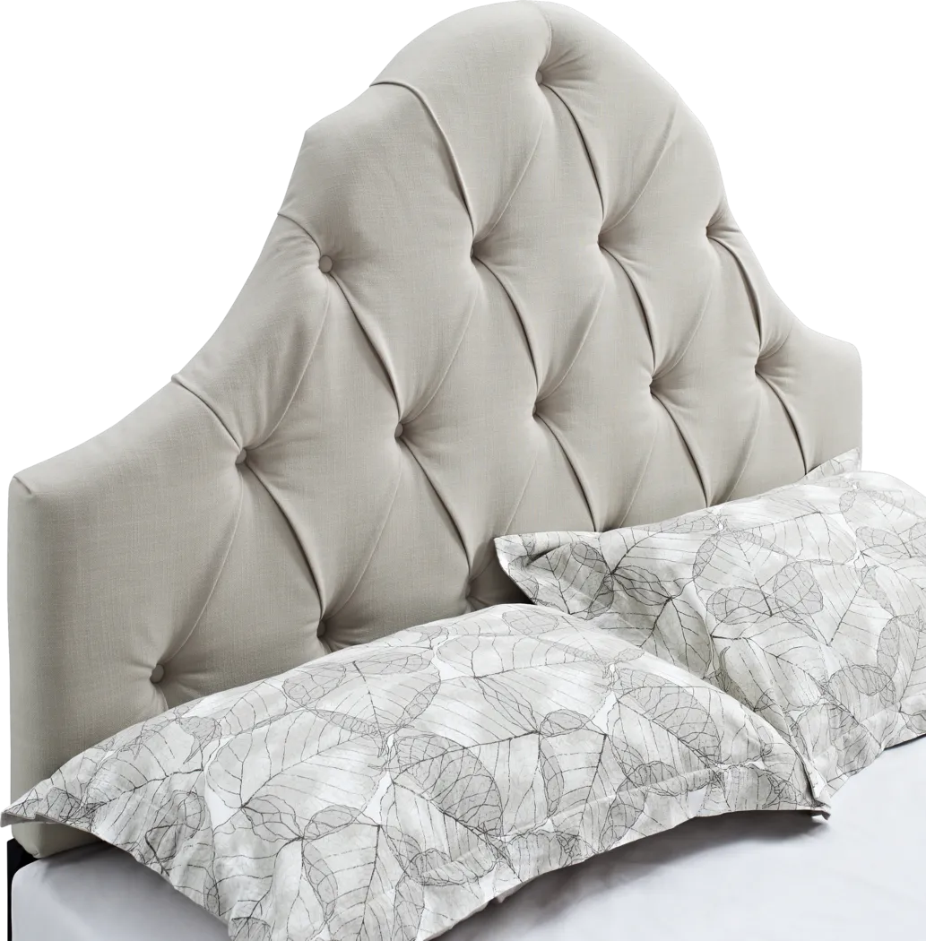 Casden Cream Full/Queen Upholstered Headboard - Thumbnail - Image 4