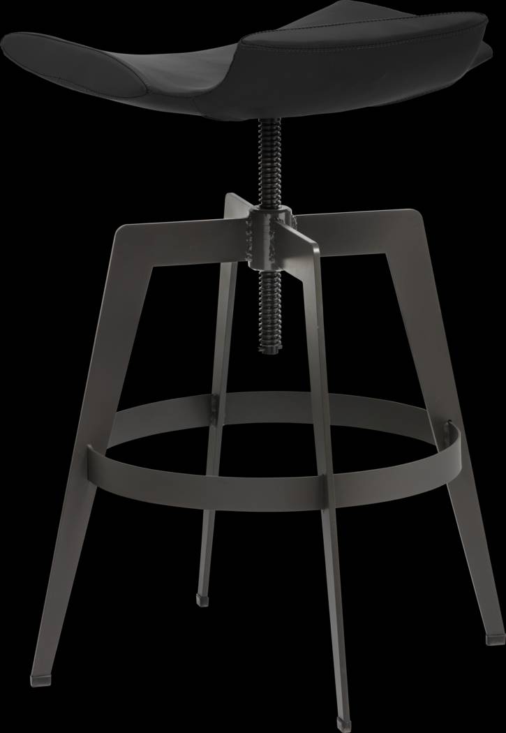 Caselli Black Adjustable Barstool - Thumbnail - Image 2