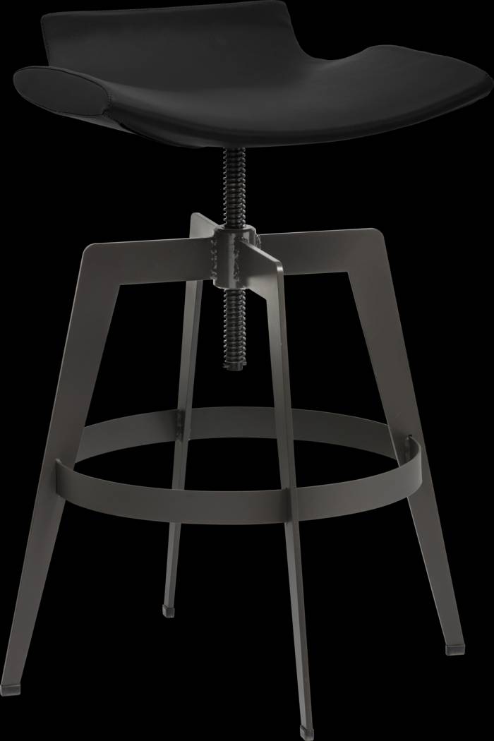 Caselli Black Adjustable Barstool - Thumbnail - Image 1
