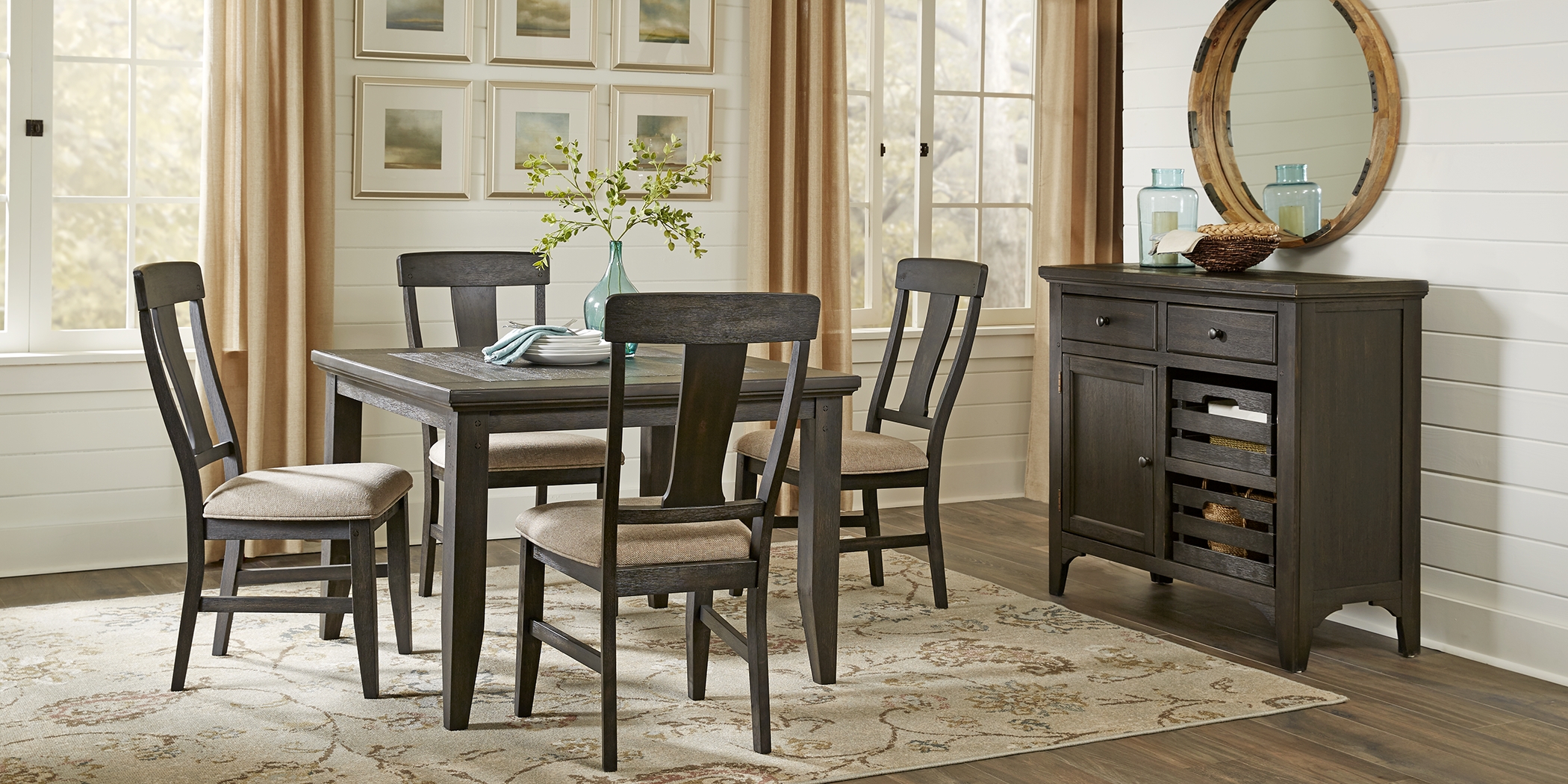 Casen Hill Black Dining Table - Thumbnail - Image 3