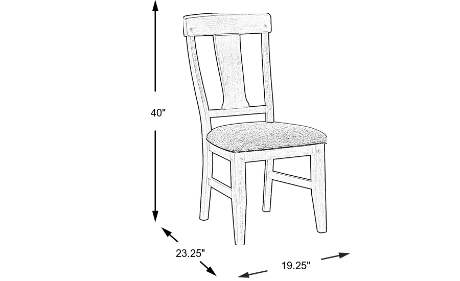 Dimension Image. Please refer to the Dimension Tab on this page for dimension details.