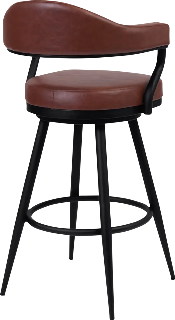 Casgus Brown Swivel Barstool - Thumbnail - Image 3
