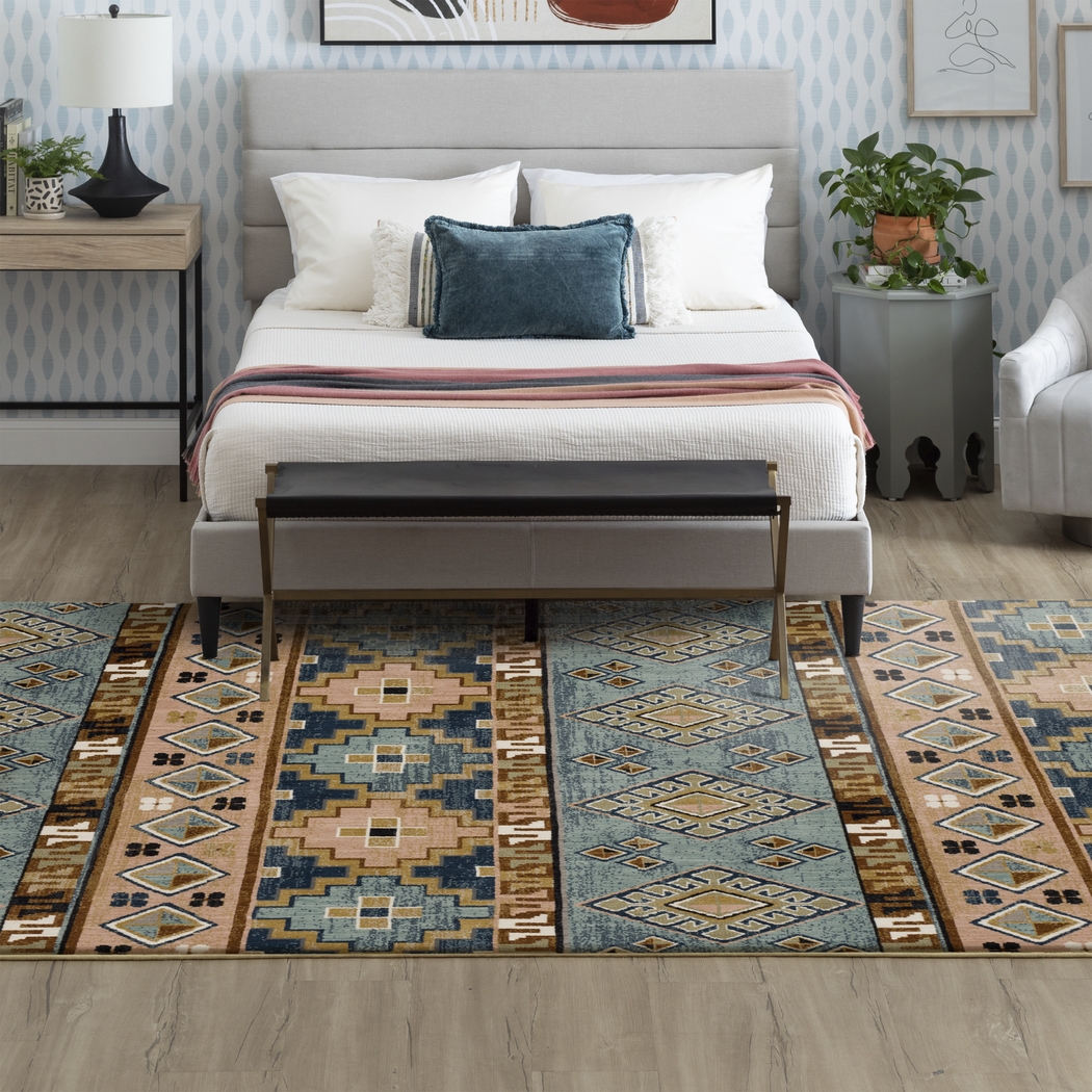 Casheim Blue 5'3 x 7'10 Rug - Thumbnail - Image 2