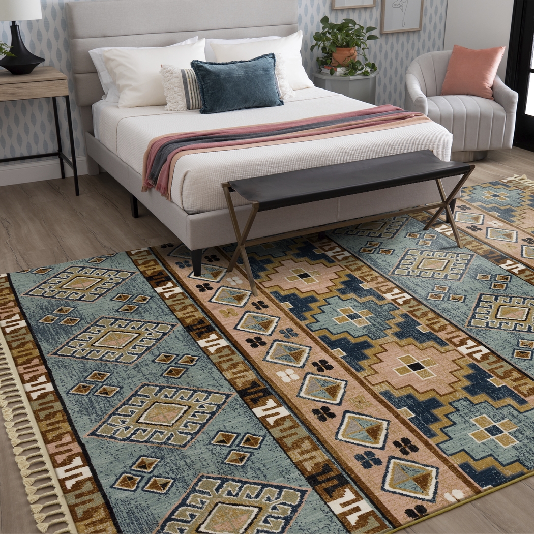 Casheim Blue 5'3 x 7'10 Rug - Thumbnail - Image 3