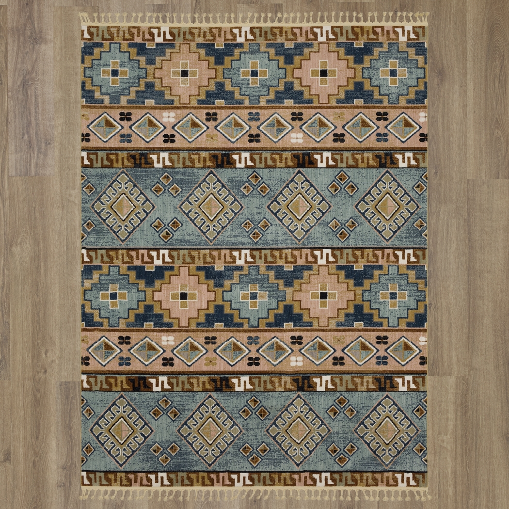 Casheim Blue 5'3 x 7'10 Rug - Thumbnail - Image 4
