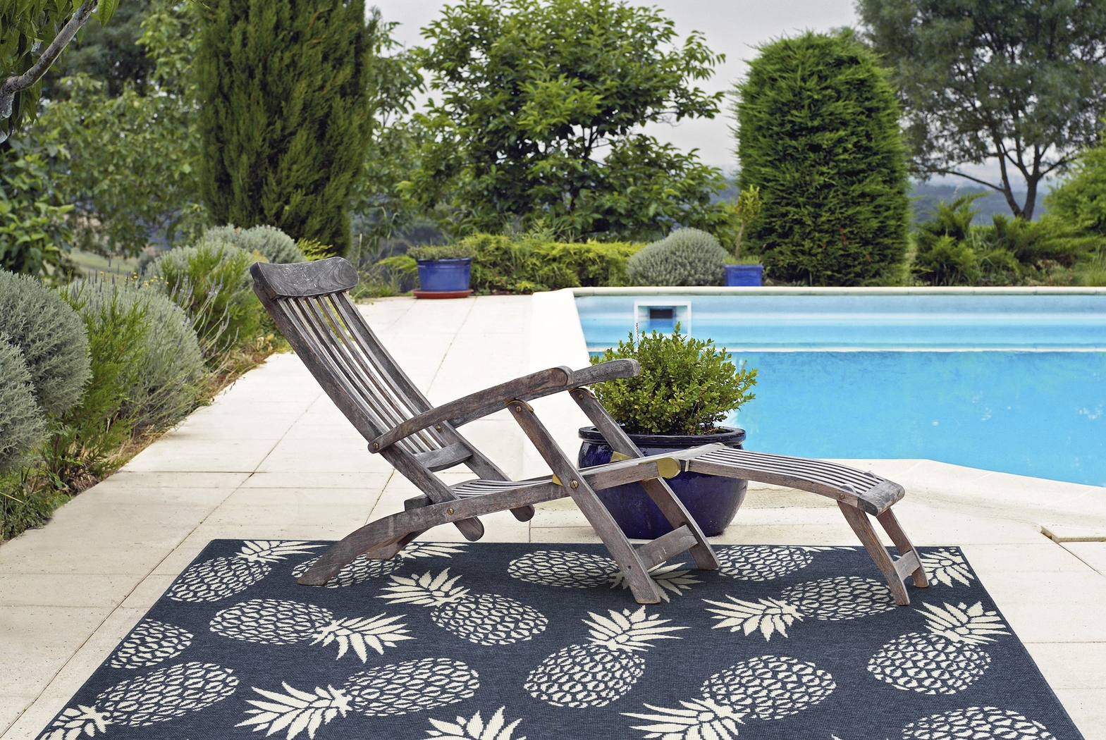 Casheller II Navy 5' x 7'6 Rug - Thumbnail - Image 2