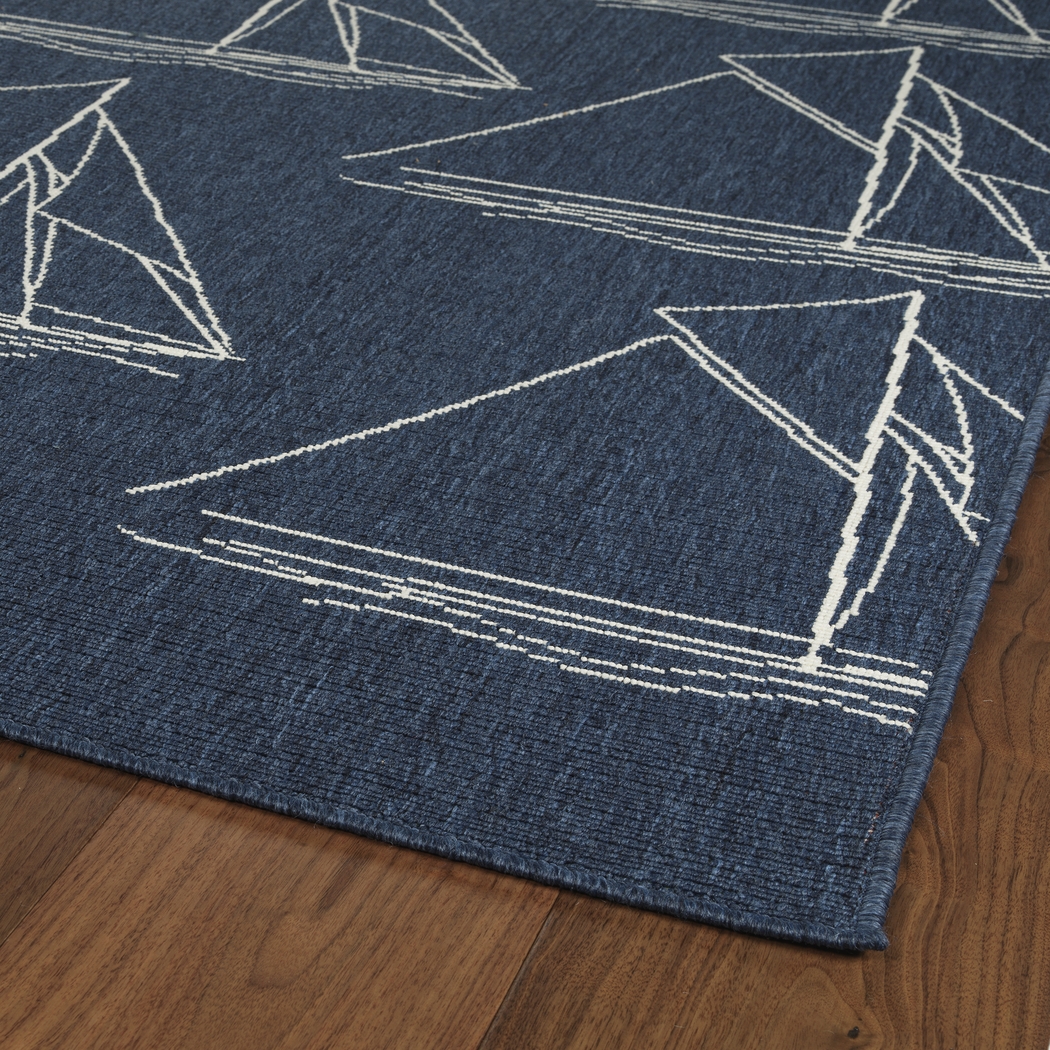 Casheller I Navy 7'2 x 10'4 Rug - Thumbnail - Image 4