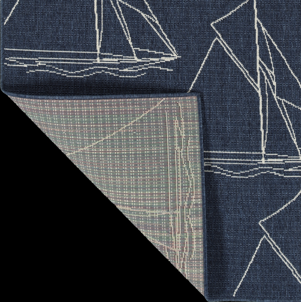 Casheller I Navy 7'2 x 10'4 Rug - Thumbnail - Image 7