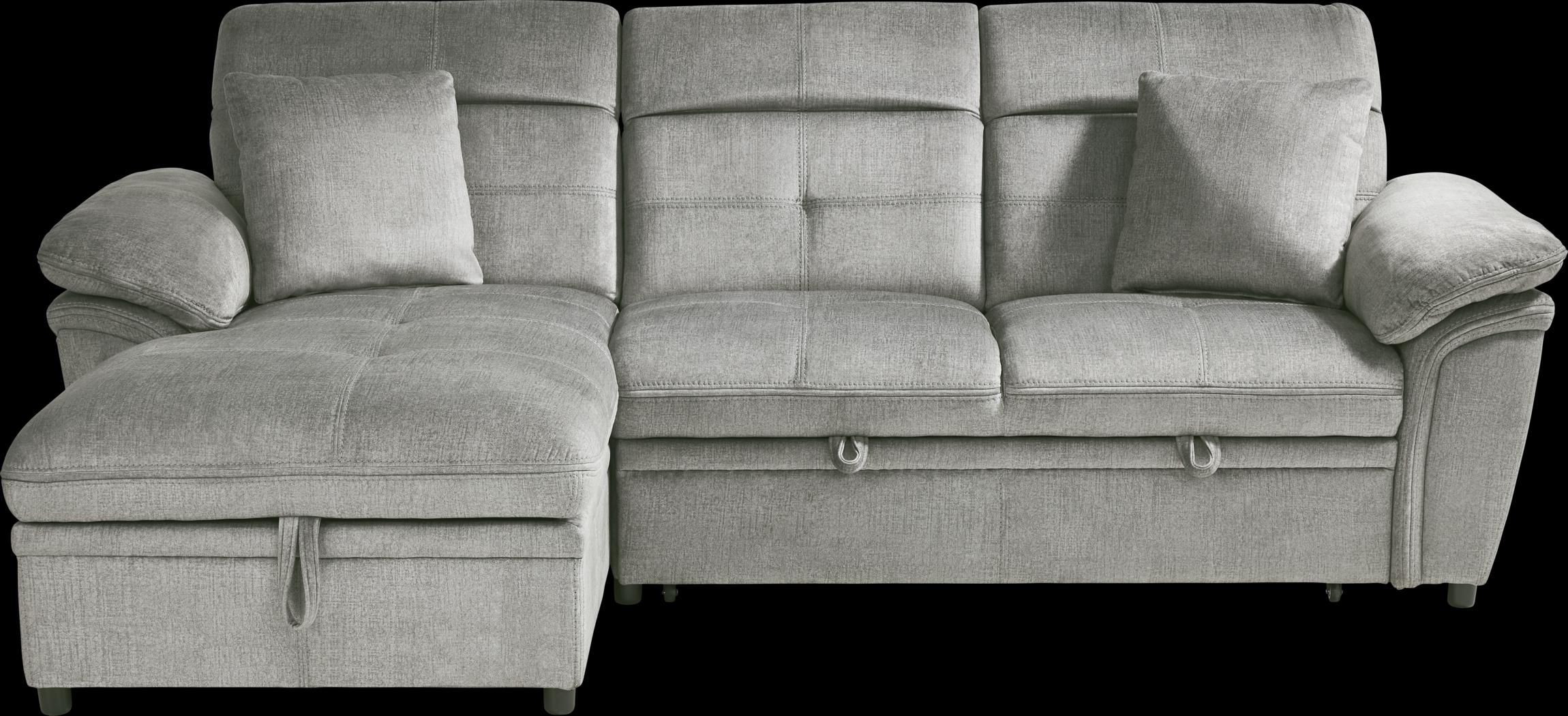 Cashton Heights Gray 5 Pc Sleeper Sectional Living Room - Thumbnail - Image 4