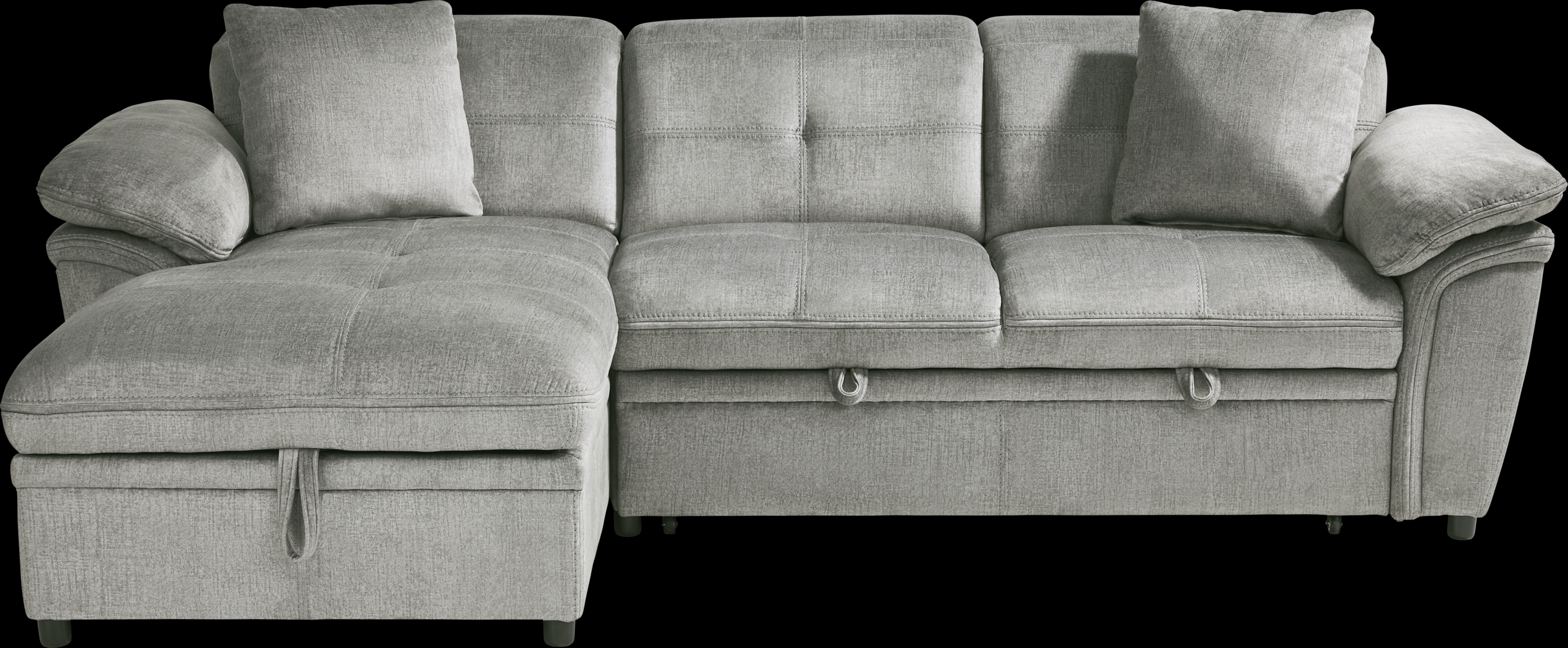 Cashton Heights Gray 5 Pc Sleeper Sectional Living Room - Thumbnail - Image 2