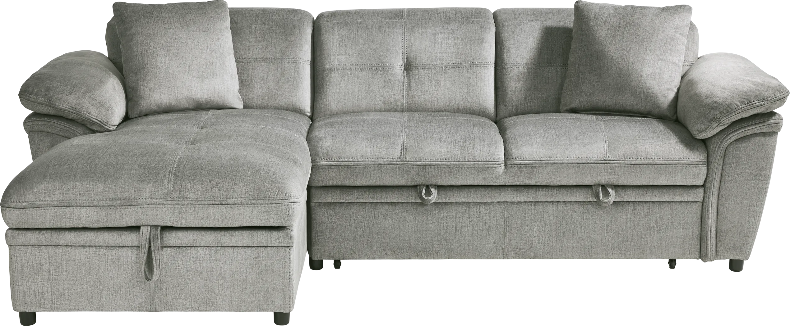 Cashton Heights Gray 2 Pc Sleeper Sectional - Thumbnail - Image 3