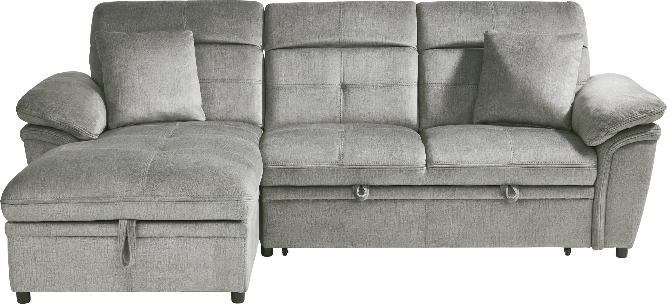Cashton Heights Gray 2 Pc Sleeper Sectional - Thumbnail - Image 4